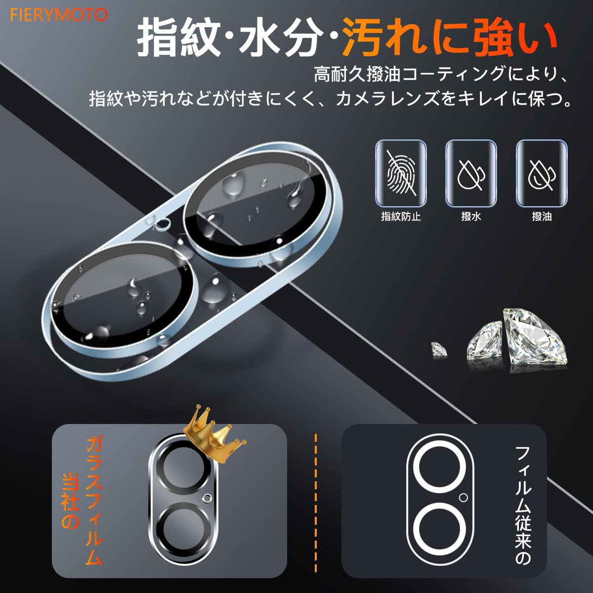 Amazon.co.jp: 用 iPhone16 / iPhone 16 Plus カメラフィルム